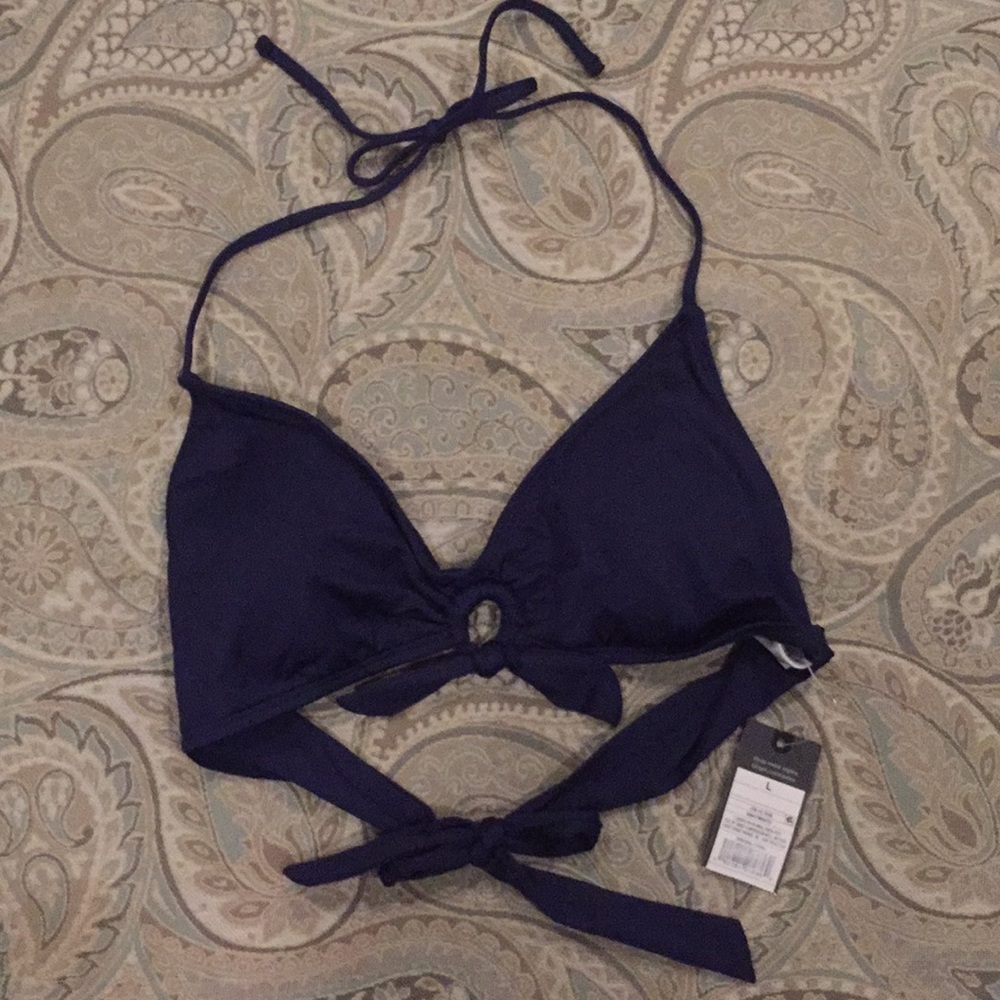 Mossimo (Large) Navy mix and match Swim Bikini Top